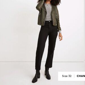 Madewell Slim Wide-Leg Crop Jeans Lunar Wash Size 26